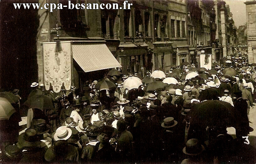 Besançon - 3 - Funérailles de Monseigneur Gauthey, archevêque de Besançon, en août 1918.